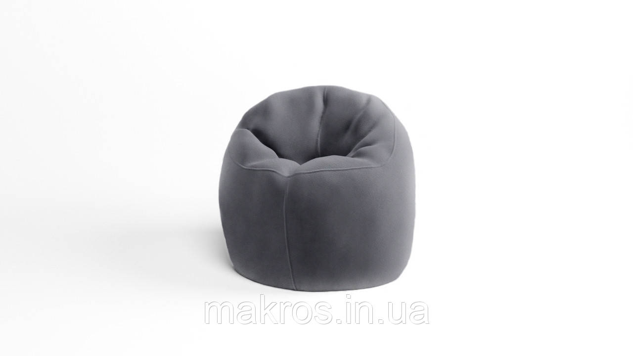 Крісло - мішок SkyPuff Хмаринка 85 см Велюр Allure Light Gray