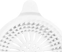 Фільтр для зливу ванної кімнати та душу білий. Ситечко для уловлювання волосся. Ситечко на фільтр для зливу ваною, фото 4