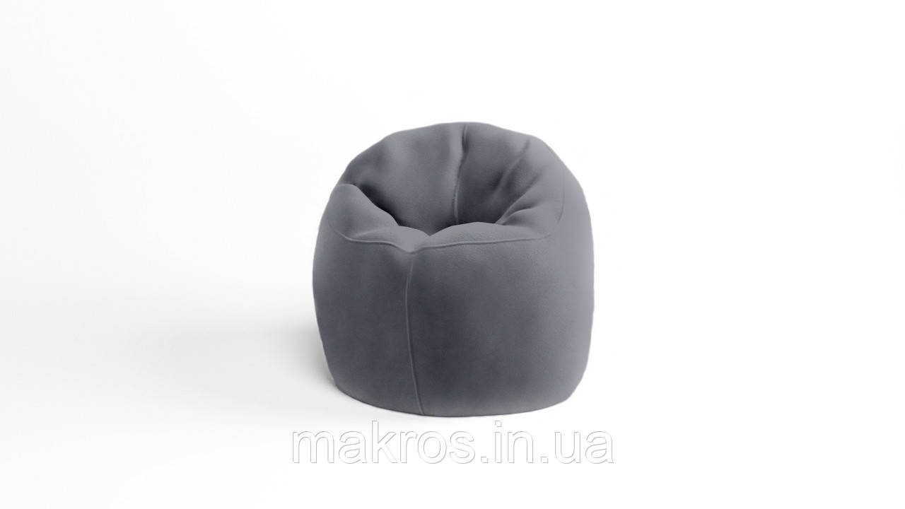 Крісло - мішок SkyPuff Хмаринка 100 см Велюр Allure Stone
