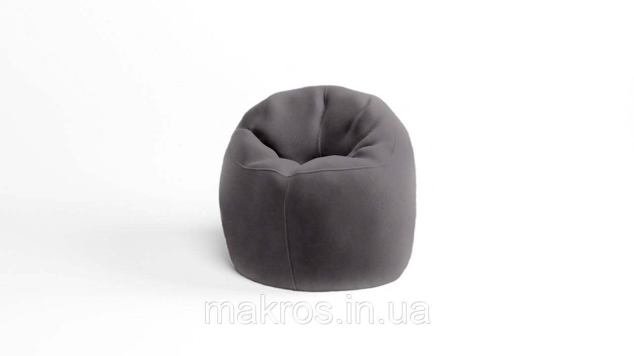Крісло - мішок SkyPuff Хмаринка 85 см Велюр Allure Taupe