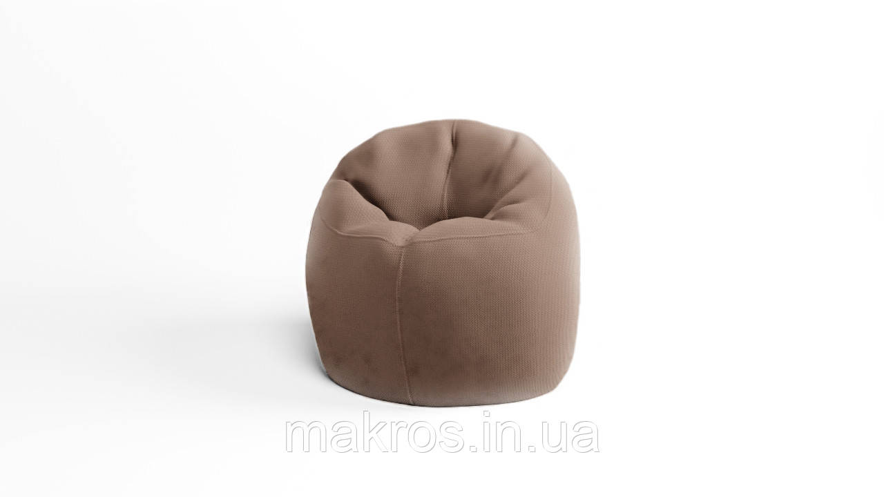 Крісло - мішок SkyPuff Хмаринка 100 см Велюр Energy Beige