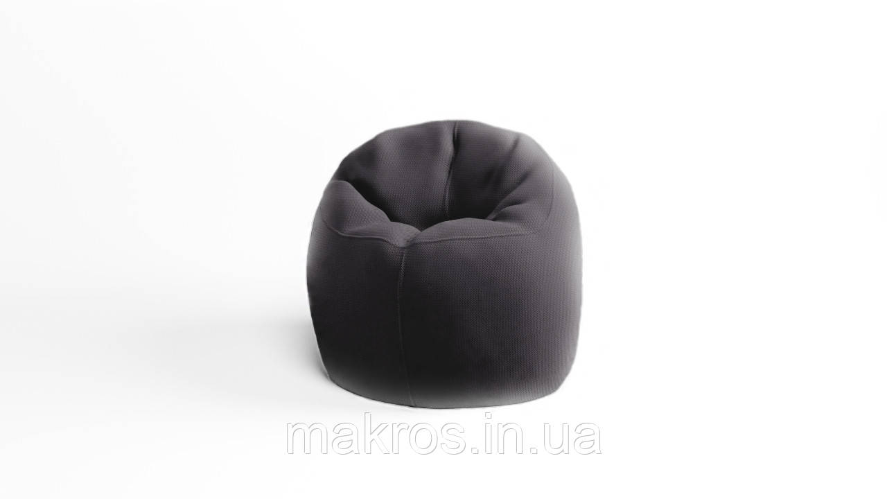 Крісло - мішок SkyPuff Хмаринка 85 см Велюр Energy Dark Gray