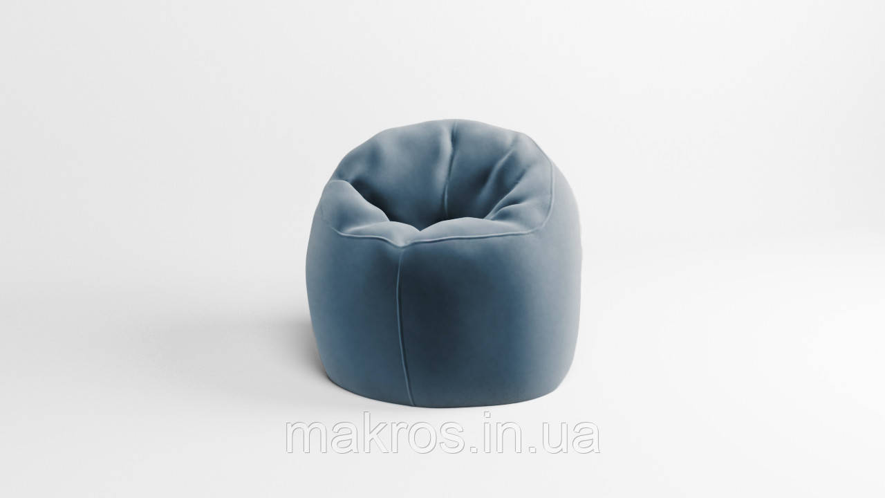 Крісло - мішок SkyPuff Хмаринка 100 см Велюр Florida Aqua