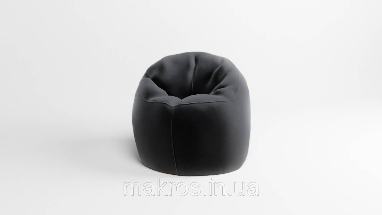 Крісло - мішок SkyPuff Хмаринка 100 см Велюр Florida Black