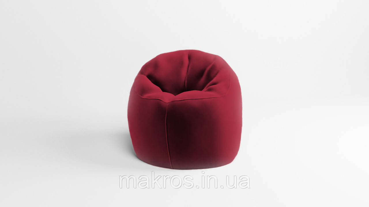 Крісло - мішок SkyPuff Хмаринка 85 см Велюр Florida Burgundy