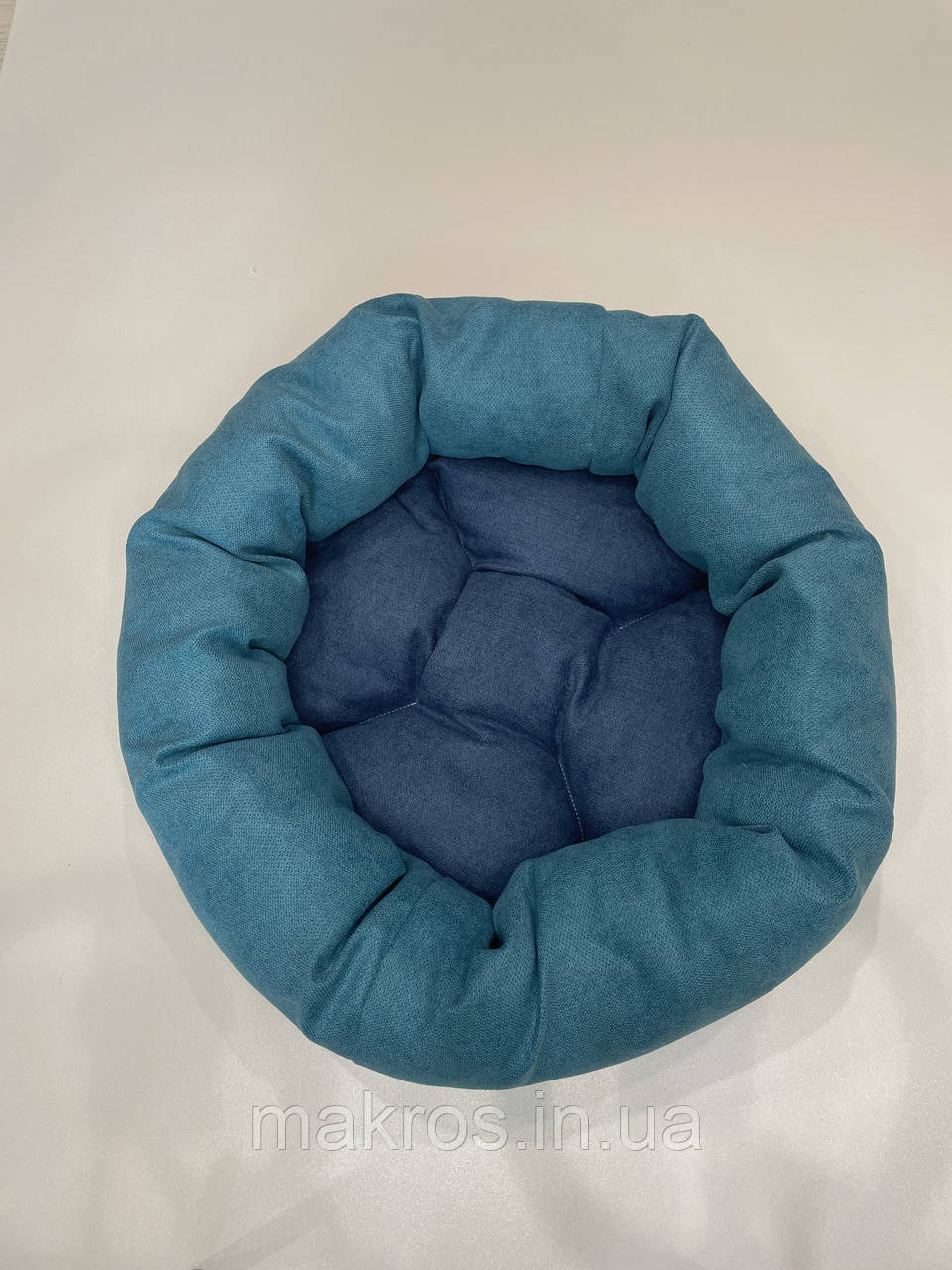Лежак для котів і собак SKYPUFF 60 см Teal + Denim