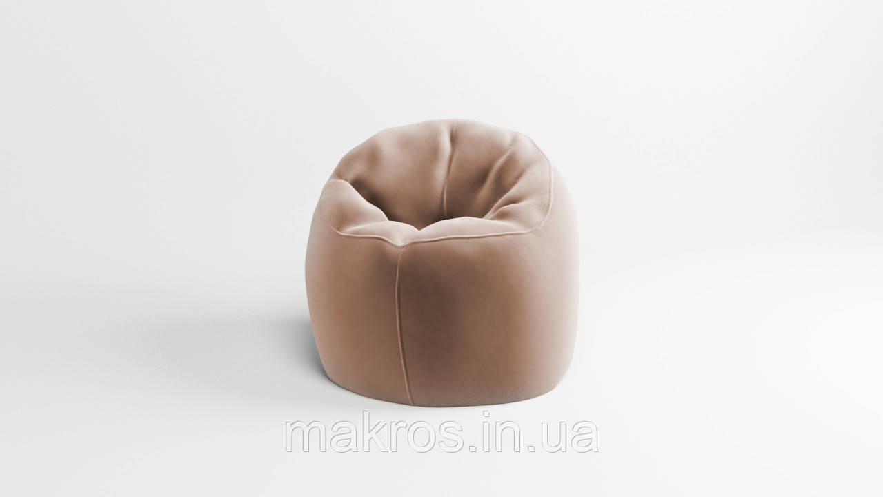 Крісло - мішок SkyPuff Хмаринка 100 см Велюр Florida Caramel