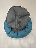 Лежак для котів і собак SKYPUFF 50 см Teal + Gray, фото 2