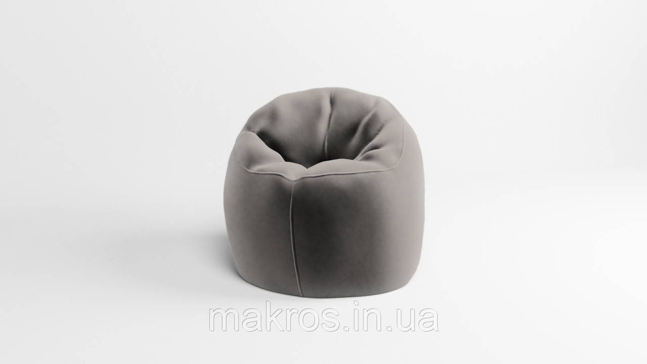 Крісло - мішок SkyPuff Хмаринка 85 см Велюр Florida Gray