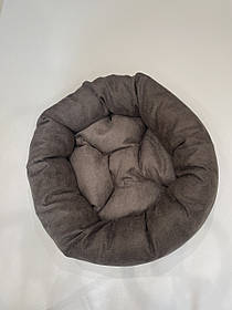 Лежак для котів і собак SKYPUFF 50 см Chocolate + Cappuccino