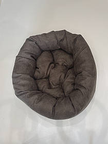 Лежак для котів і собак SKYPUFF 50 см Chocolate + Chocolate