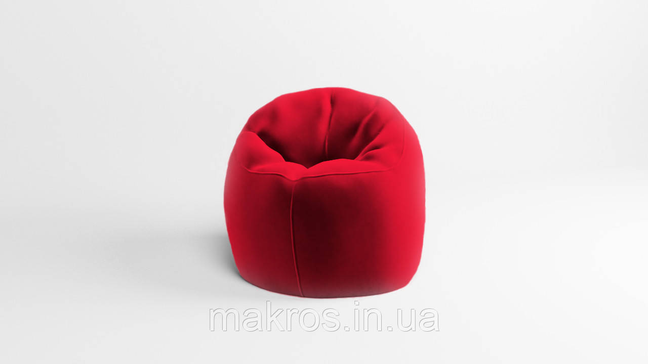 Крісло - мішок SkyPuff Хмаринка 100 см Велюр Florida Red
