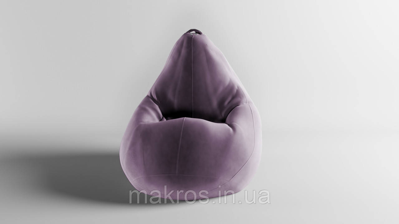 Крісло-мішок SkyPuff груша , MEGA XXXL - 160х120 Велюр Virginia Violet, фото 1