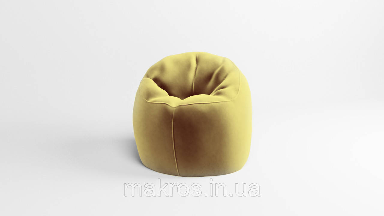 Крісло - мішок SkyPuff Хмаринка 100 см Велюр Florida Yellow