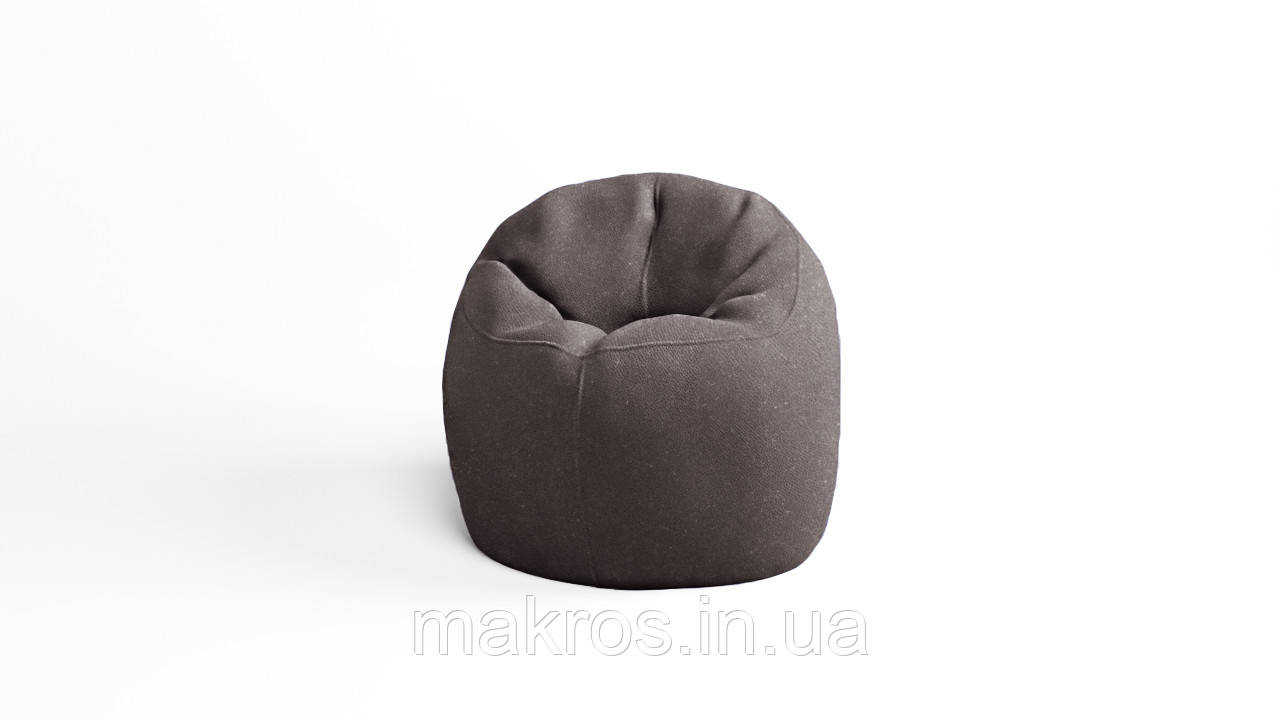 Крісло - мішок SkyPuff Хмаринка 85 см Велюр GREAT Cappuccino