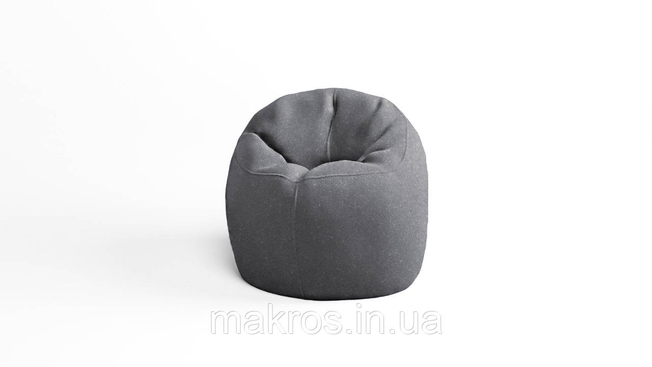 Крісло - мішок SkyPuff Хмаринка 100 см Велюр GREAT Light Gray