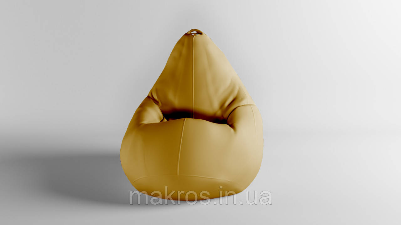 Крісло-мішок SkyPuff Груша , MEGA XXXL - 160х120 Оксфорд 600D.PU.WR 115 Бронзовий, фото 1