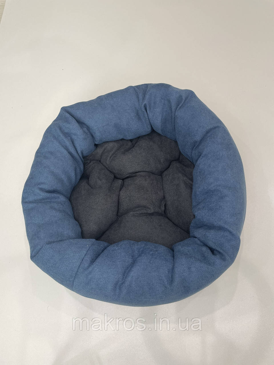 Лежак для котів і собак SKYPUFF 80 см Denim + Graphite