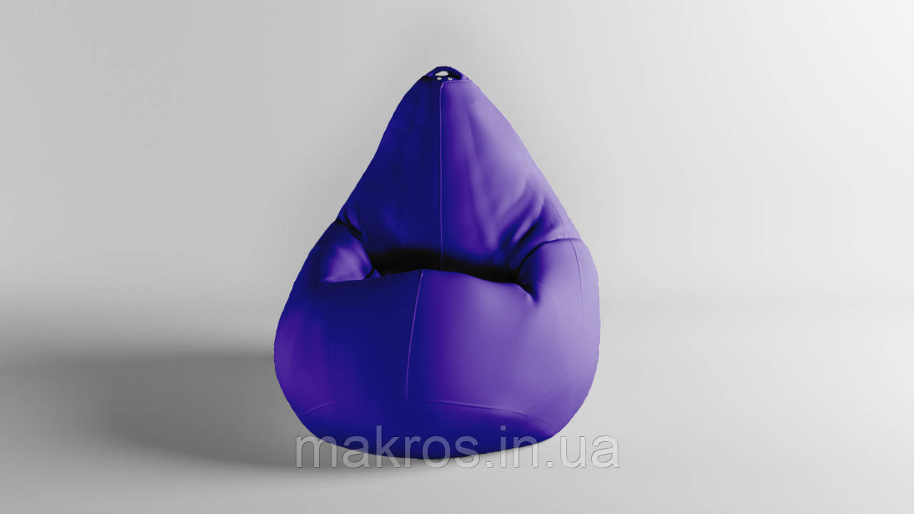 Крісло-мішок SkyPuff Груша , MEGA XXXL - 160х120 Оксфорд 600D.PU.WR 171 Сереневий, фото 1