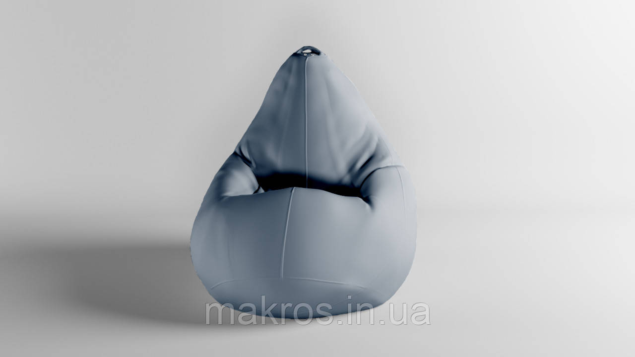 Крісло-мішок SkyPuff Груша , XXL - 140х100 Оксфорд 600D.PU.WR 320 Сірий, фото 1