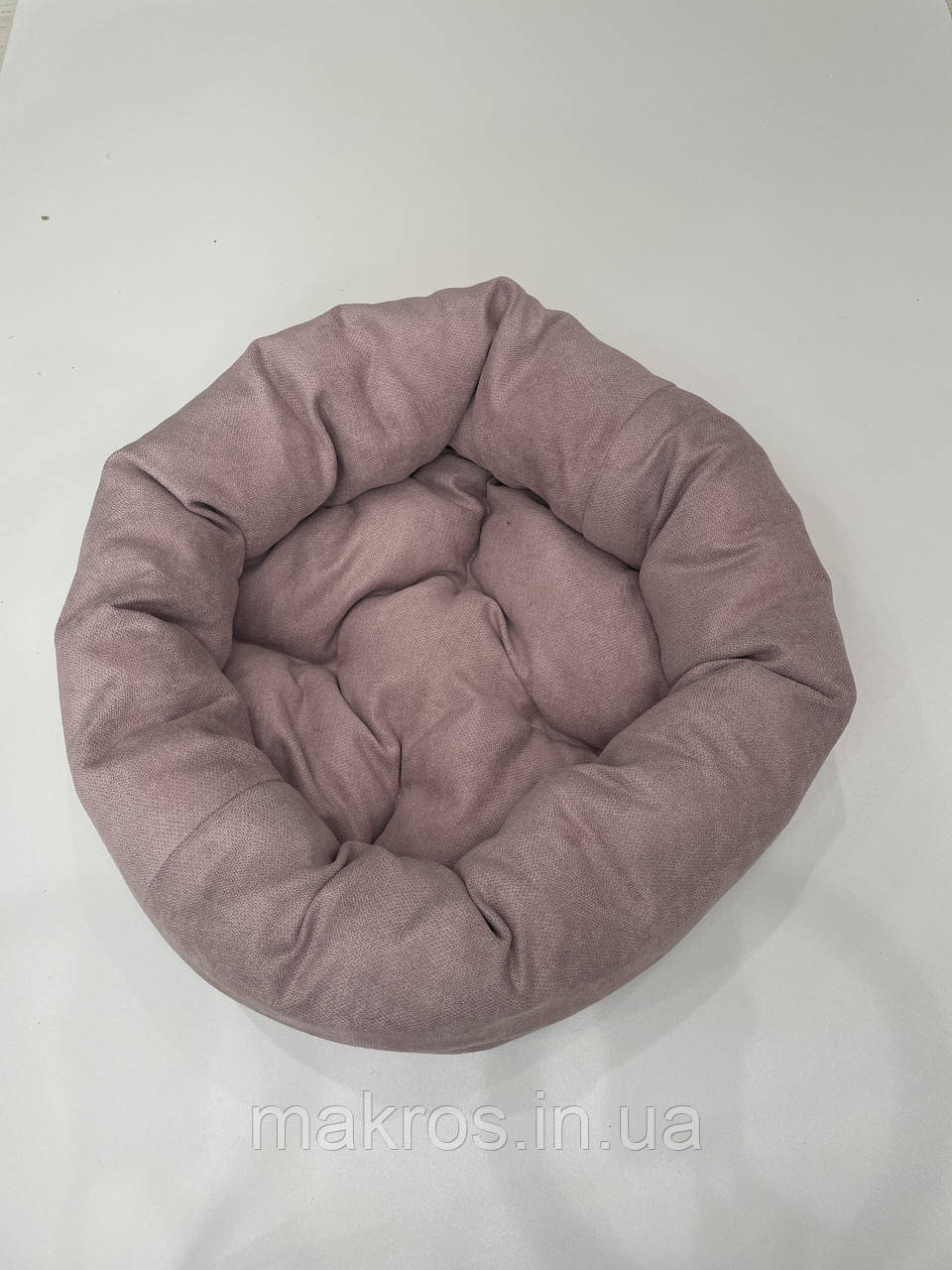Лежак для котів і собак SKYPUFF 60 см Dusty Rose + Dusty Rose