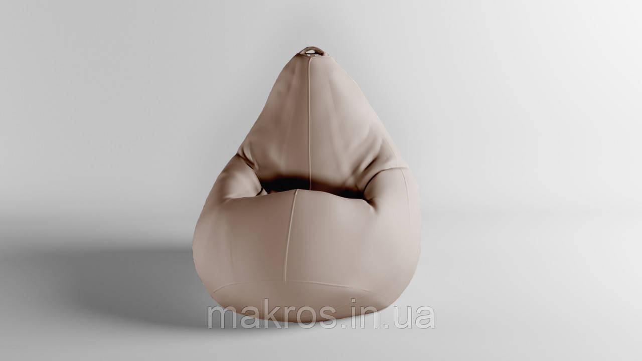 Крісло-мішок SkyPuff Груша , XXL - 140х100 Оксфорд 600D.PU.WR 363 Біжевий, фото 1