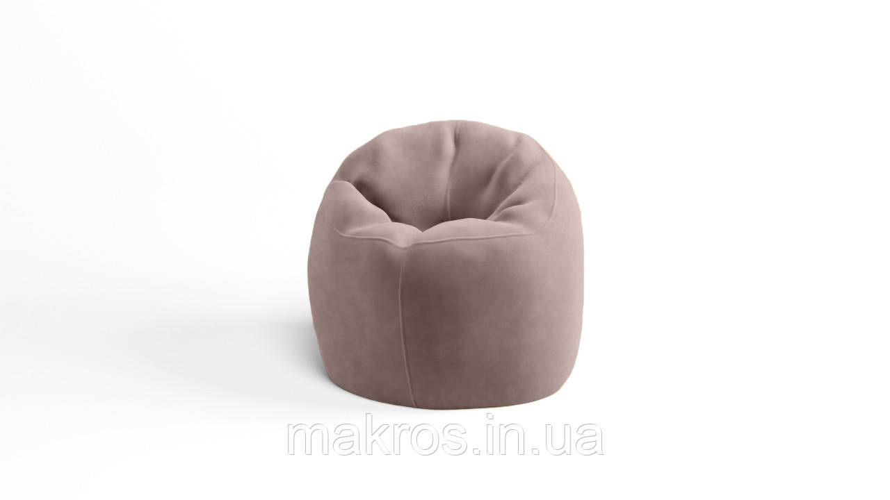 Крісло - мішок SkyPuff Хмаринка 100 см Велюр ORLANDO Light Beige, фото 1