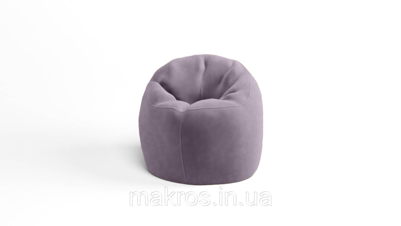 Крісло - мішок SkyPuff Хмаринка 85 см Велюр ORLANDO Lilac