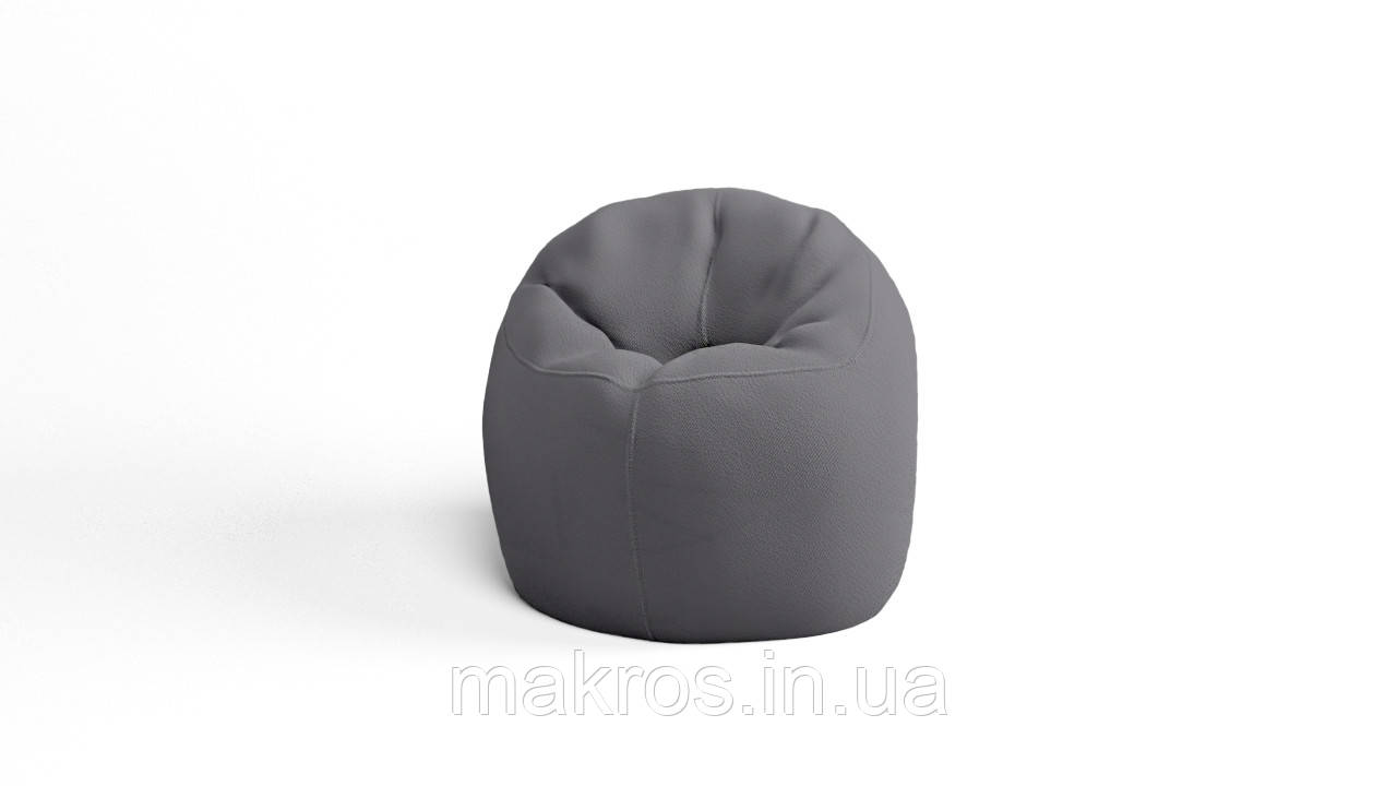 Крісло - мішок SkyPuff Хмаринка 100 см Велюр Victory Light Gray
