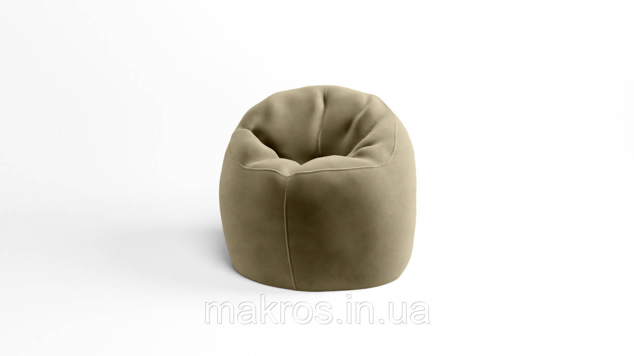 Крісло - мішок SkyPuff Хмаринка 85 см Велюр Virginia Light brown