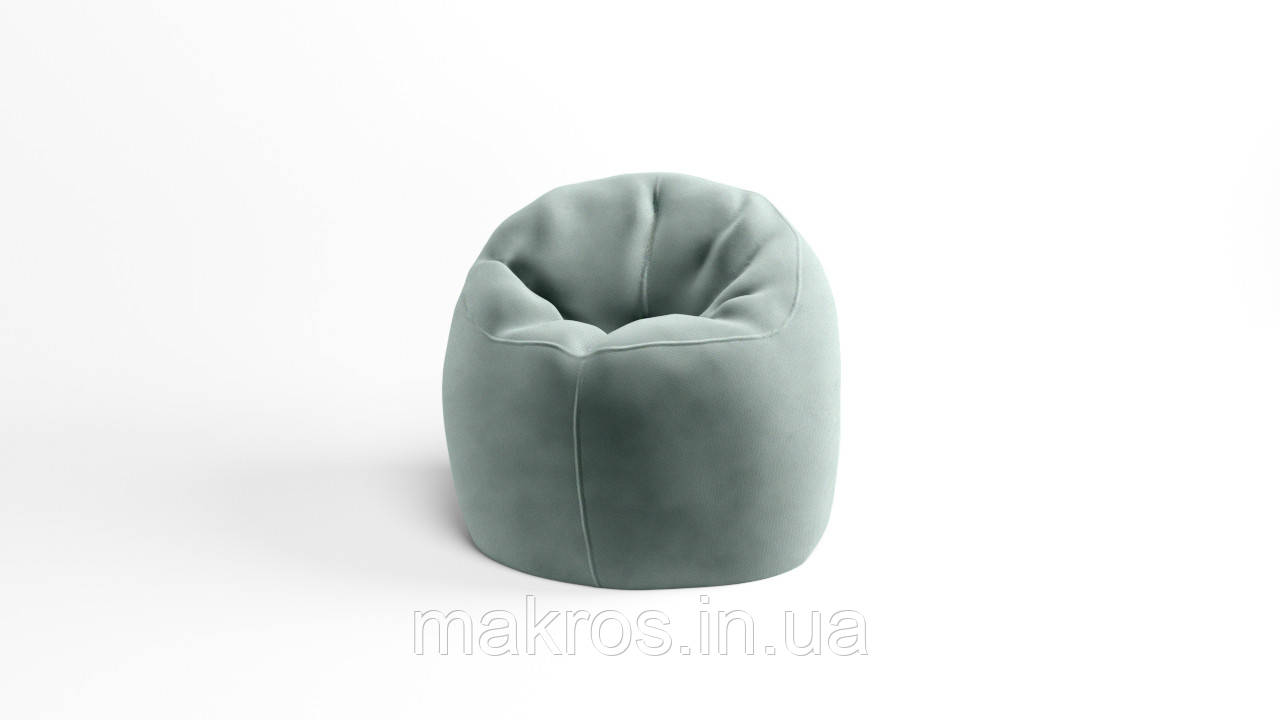 Крісло - мішок SkyPuff Хмаринка 100 см Велюр Virginia Silver