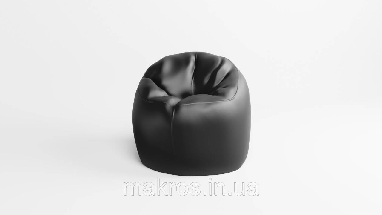 Крісло - мішок SkyPuff Хмаринка 85 см Екошкіра Zeus Delux Black
