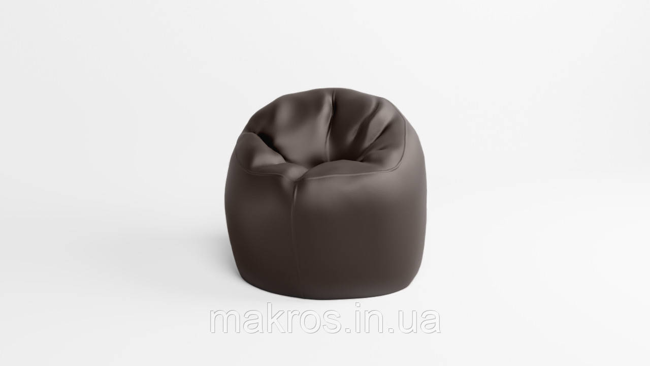 Крісло - мішок SkyPuff Хмаринка 85 см Екошкіра Zeus Delux Brown