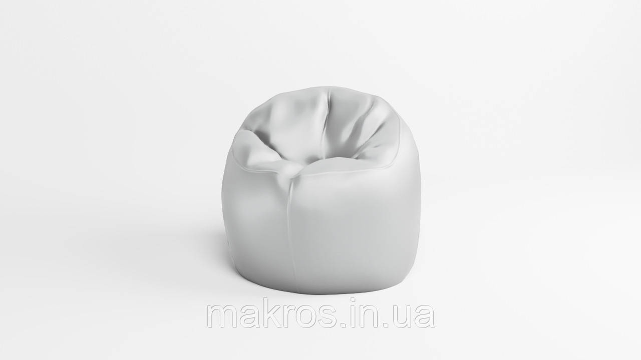 Крісло - мішок SkyPuff Хмаринка 85 см Екошкіра Zeus Delux Gray