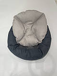 Лежак для котів і собак SKYPUFF 50 см Graphite + Cool Beige, фото 2