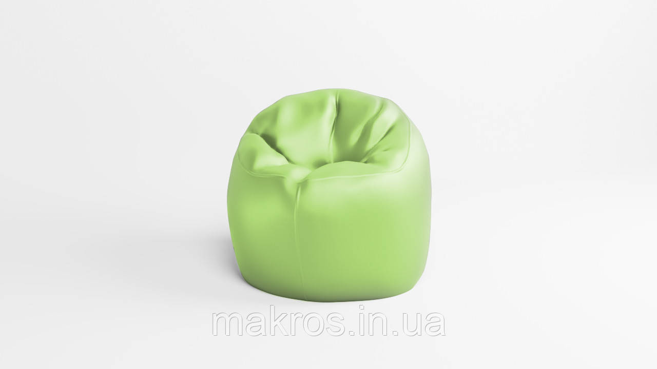 Крісло - мішок SkyPuff Хмаринка 85 см Екошкіра Zeus Delux Light Green