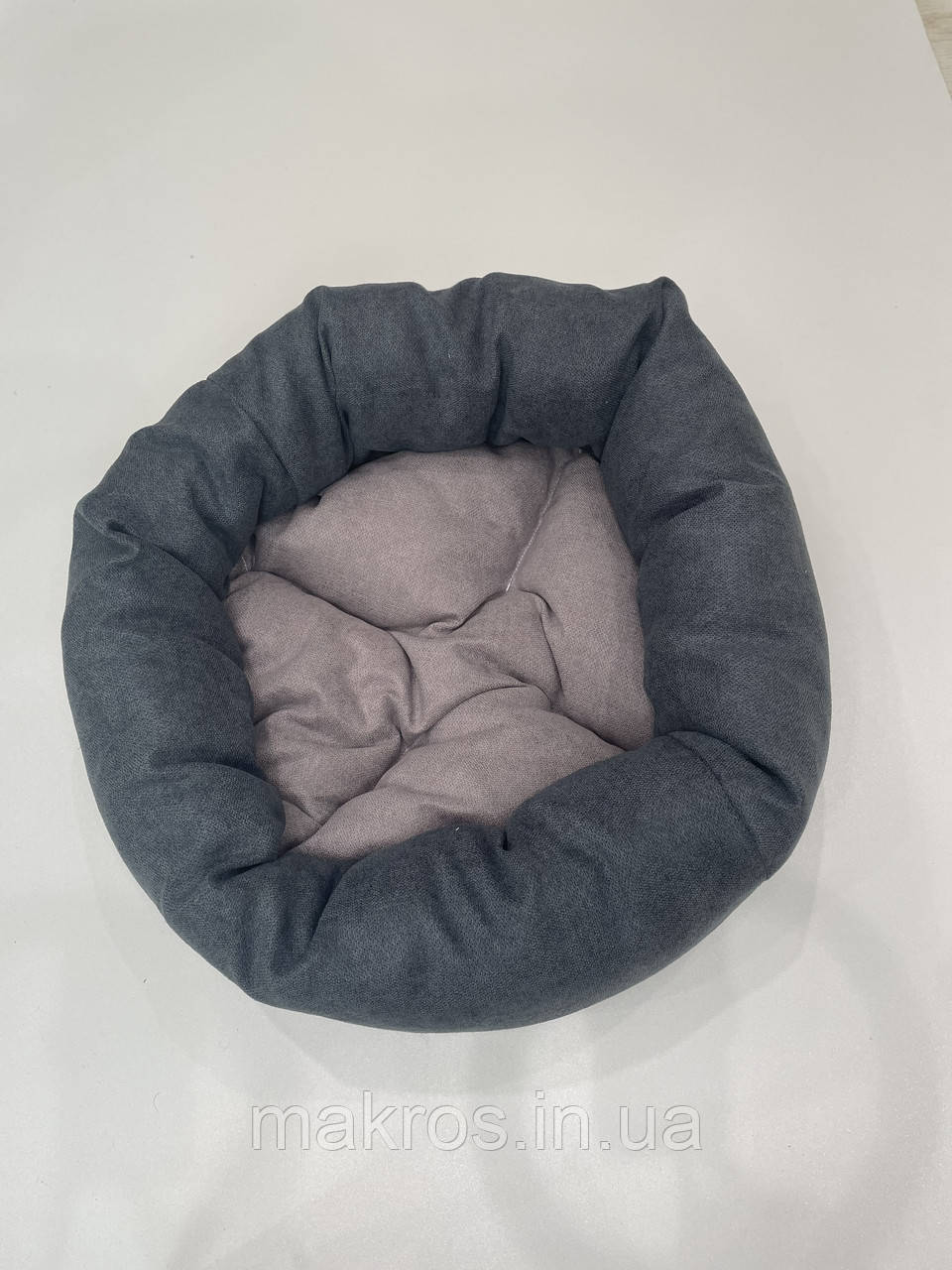 Лежак для котів і собак SKYPUFF 60 см Graphite + Taupe