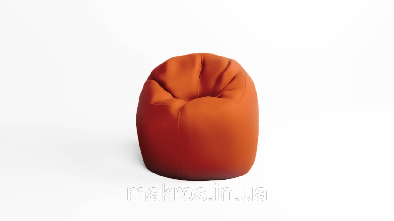 Крісло - мішок SkyPuff Хмаринка 100 см Оксфорд 600D.PU.WR 157 Помаранчевий, фото 1
