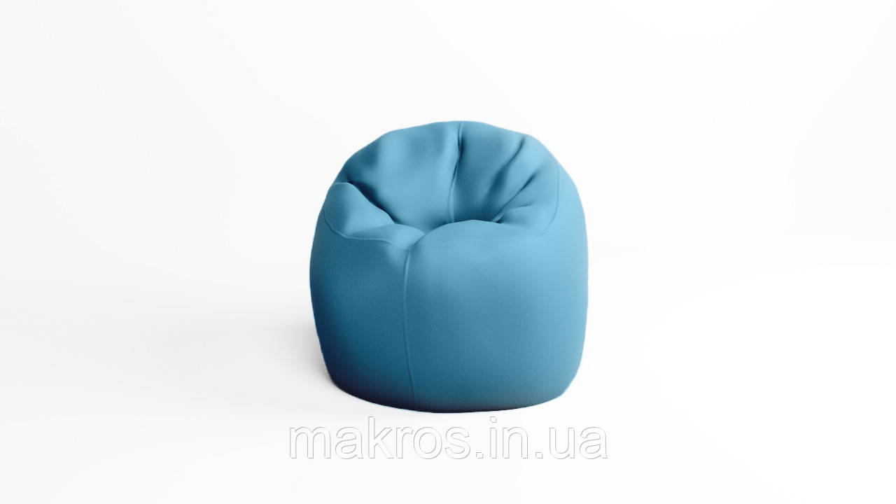 Крісло - мішок SkyPuff Хмаринка 100 см Оксфорд 600D.PU.WR 197 Світлий аквамирин