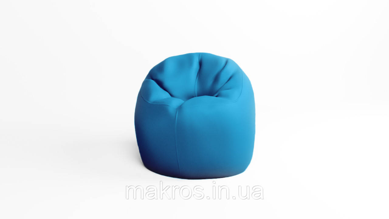 Крісло - мішок SkyPuff Хмаринка 85 см Оксфорд 600D.PU.WR 208 Морська хвиля