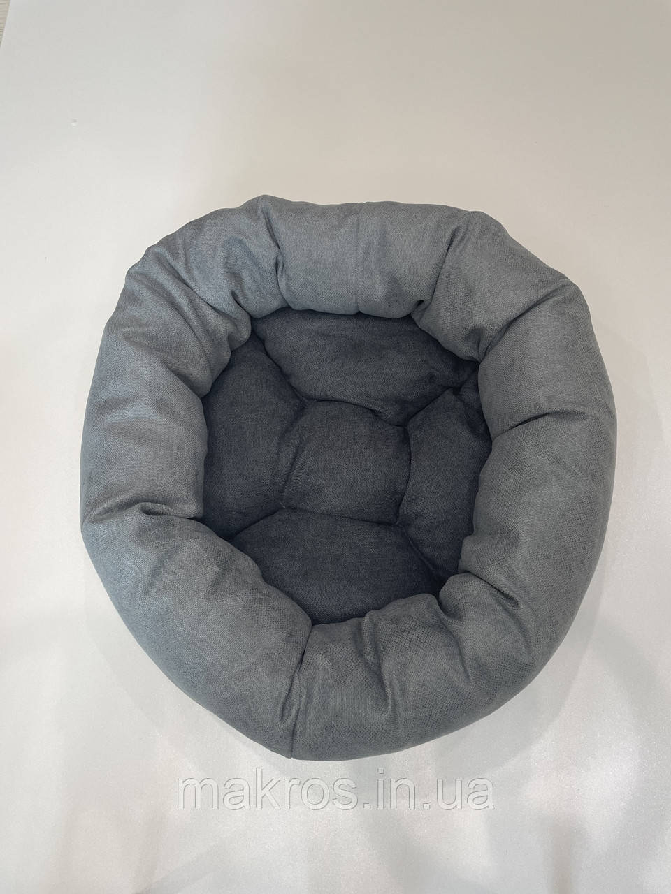 Лежак для котів і собак SKYPUFF 60 см Gray + Graphite