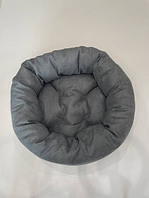 Лежак для котів і собак SKYPUFF 80 см Gray + Gray