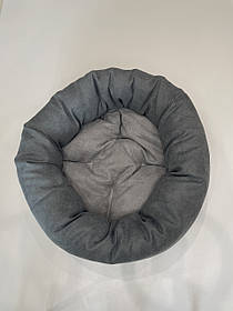 Лежак для котів і собак SKYPUFF 80 см Gray + Light Gray