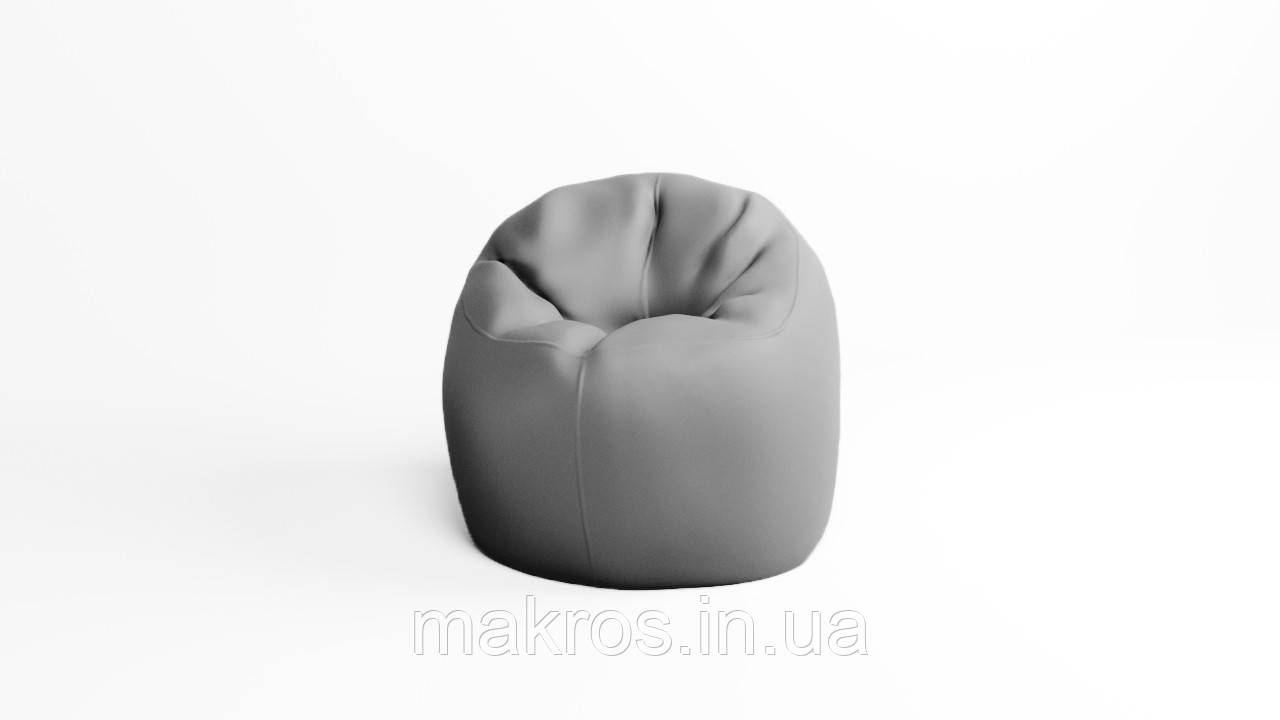 Крісло - мішок SkyPuff Хмаринка 100 см Оксфорд 600D.PU.WR 320 Сірий, фото 1