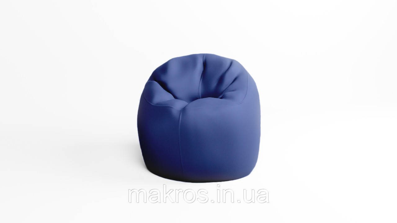 Крісло - мішок SkyPuff Хмаринка 100 см Оксфорд 600D.PU.WR 330 Темно синій