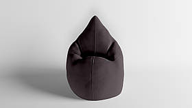 Крісло - мішок SkyPuff Краплинка 120х80 Велюр Allure Chocolate