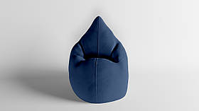 Крісло - мішок SkyPuff Краплинка 120х80 Велюр Allure Denim