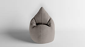 Крісло - мішок SkyPuff Краплинка 120х80 Велюр Allure Ecru