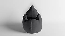 Крісло - мішок SkyPuff Краплинка 120х80 Велюр Allure Gray