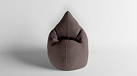 Крісло - мішок SkyPuff Краплинка 120х80 Велюр Allure Latte